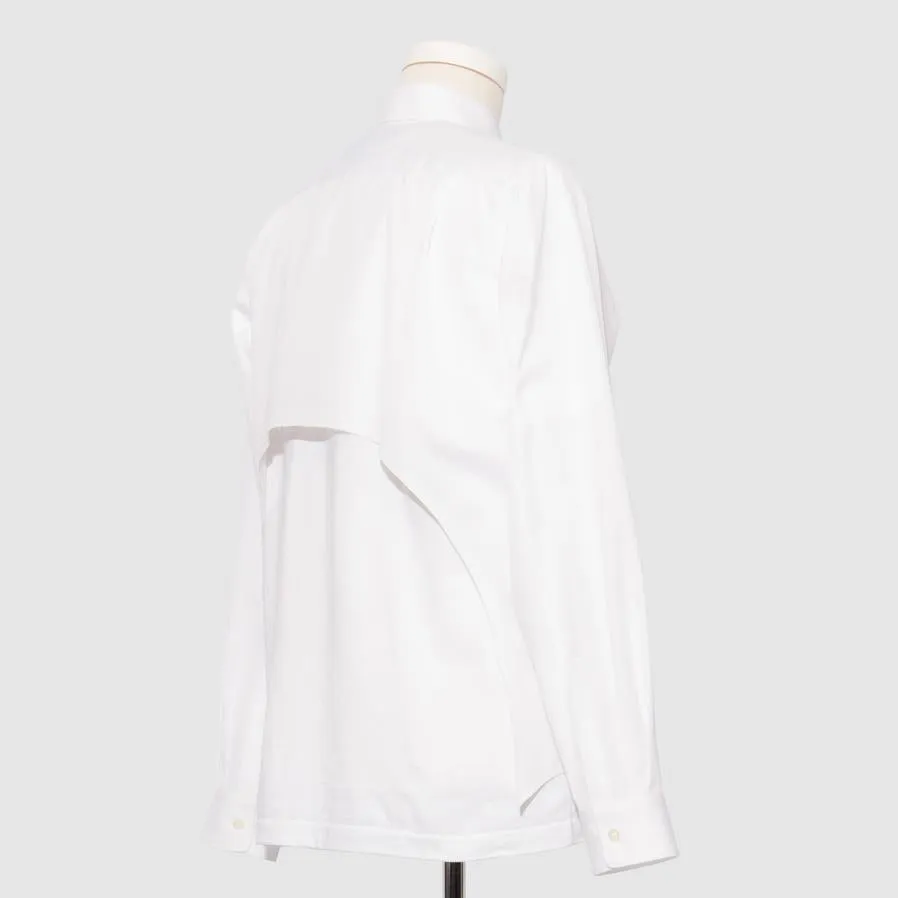 BLACK Comme des Garçons Cutout Back Shirt (White)