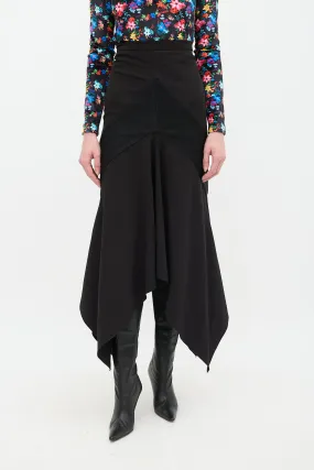 Black Two Tone Mermaid Skirt