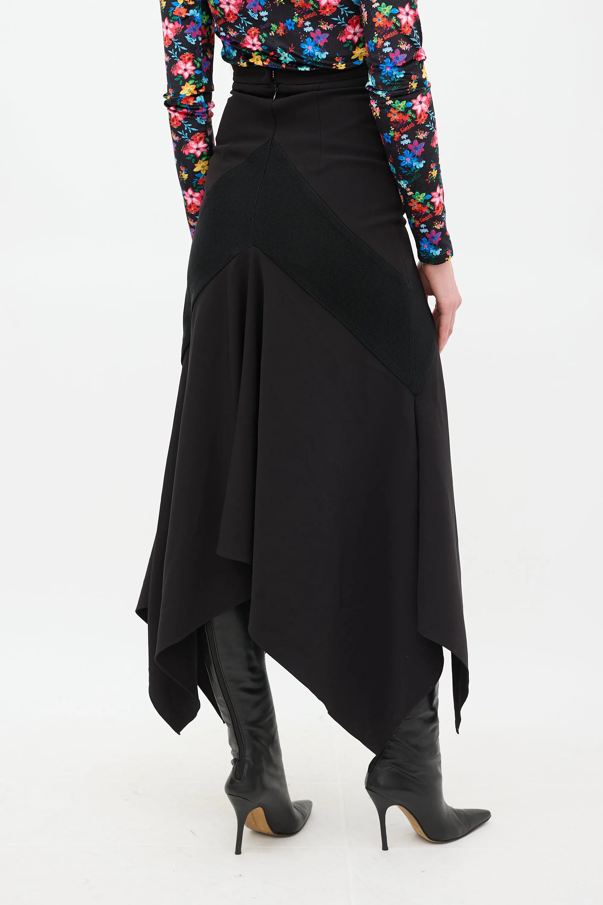 Black Two Tone Mermaid Skirt