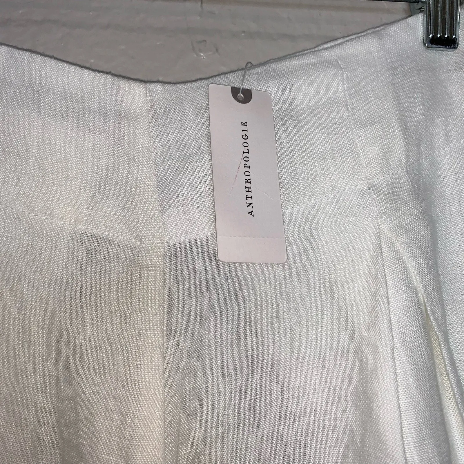 Faithfull The Brand Circa Pants White Linen Sz S New NWT
