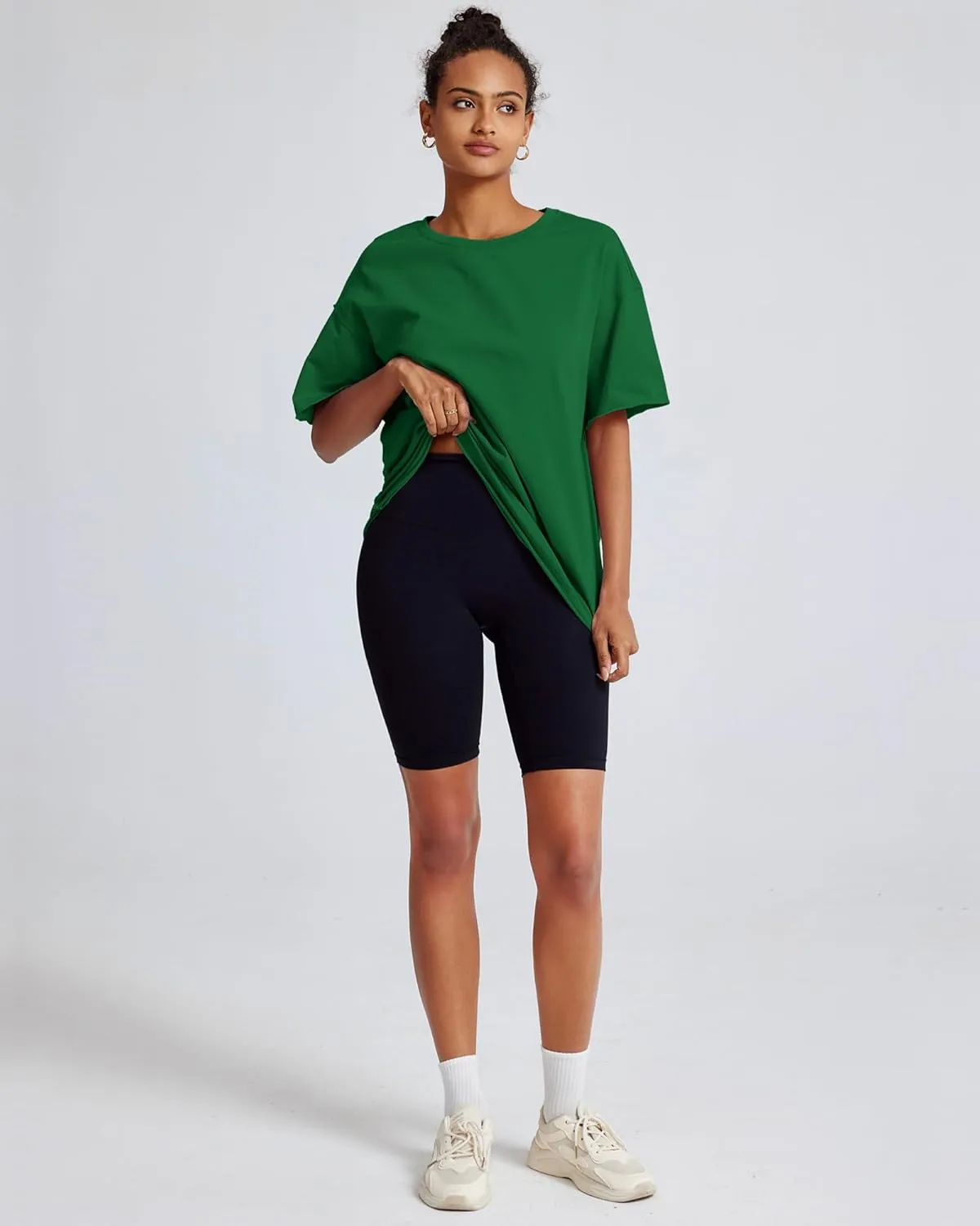 Gacaky Summer Tops Womens Solid T Shirts for Women Casual Loose Oversized Butterfly Embroidered Y2K 2025 Shirts Basic Tee
