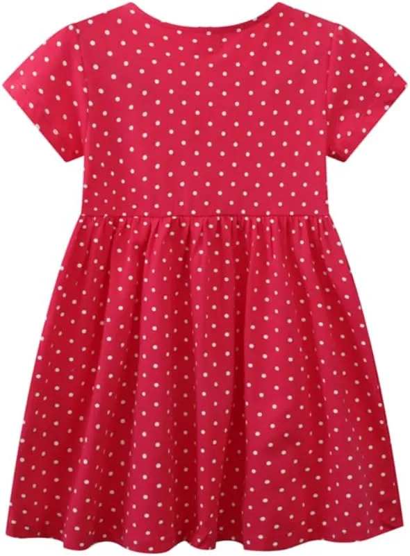Girls Dress Toddler Kids Flutter Sleeve Summer Dresses Unicorn Swing Casual Sundress Party Playwear Holiday Clothes
