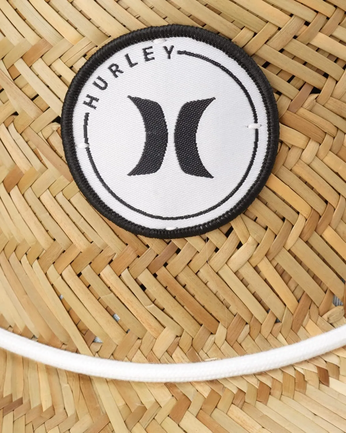 Hurley Women's Straw Hats - Real Straw Hat Medium Brim and Adjustable Chin Strap