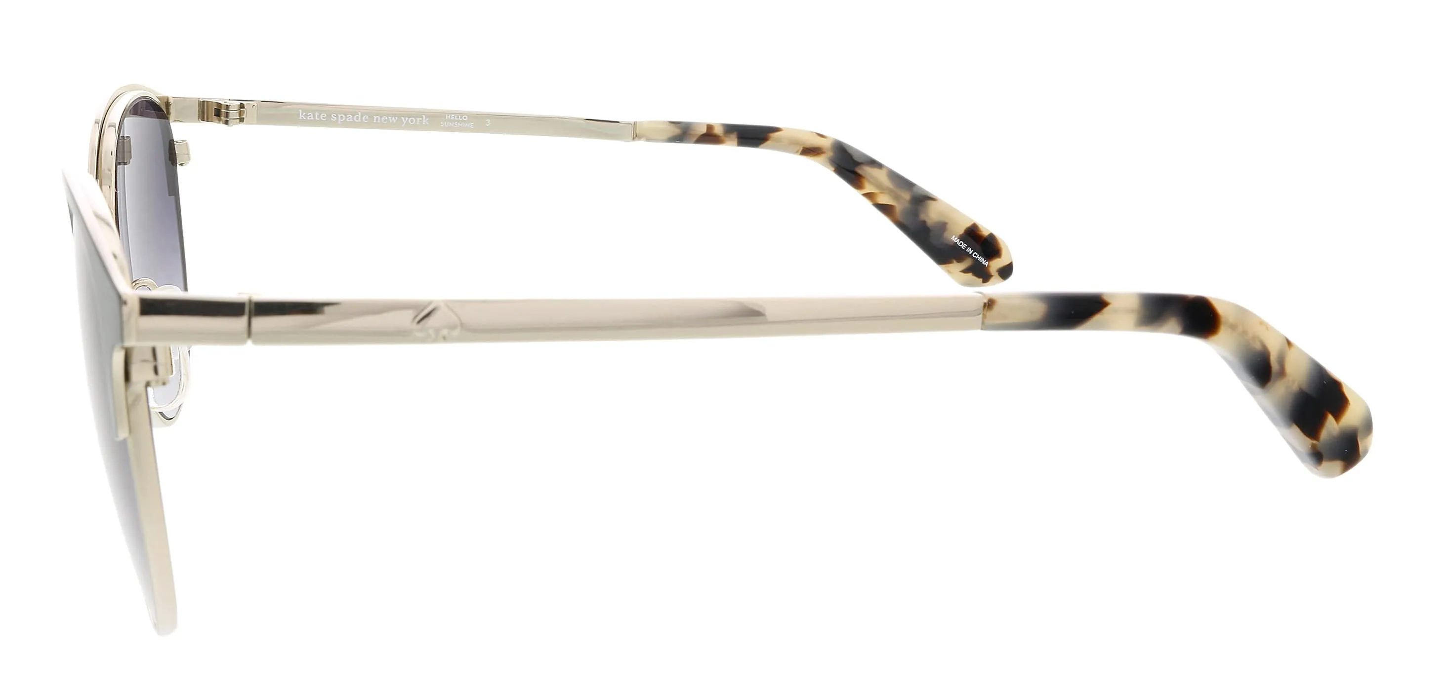 KATE SPADE JOELYNNS 0807 9O Black Cateye Sunglasses