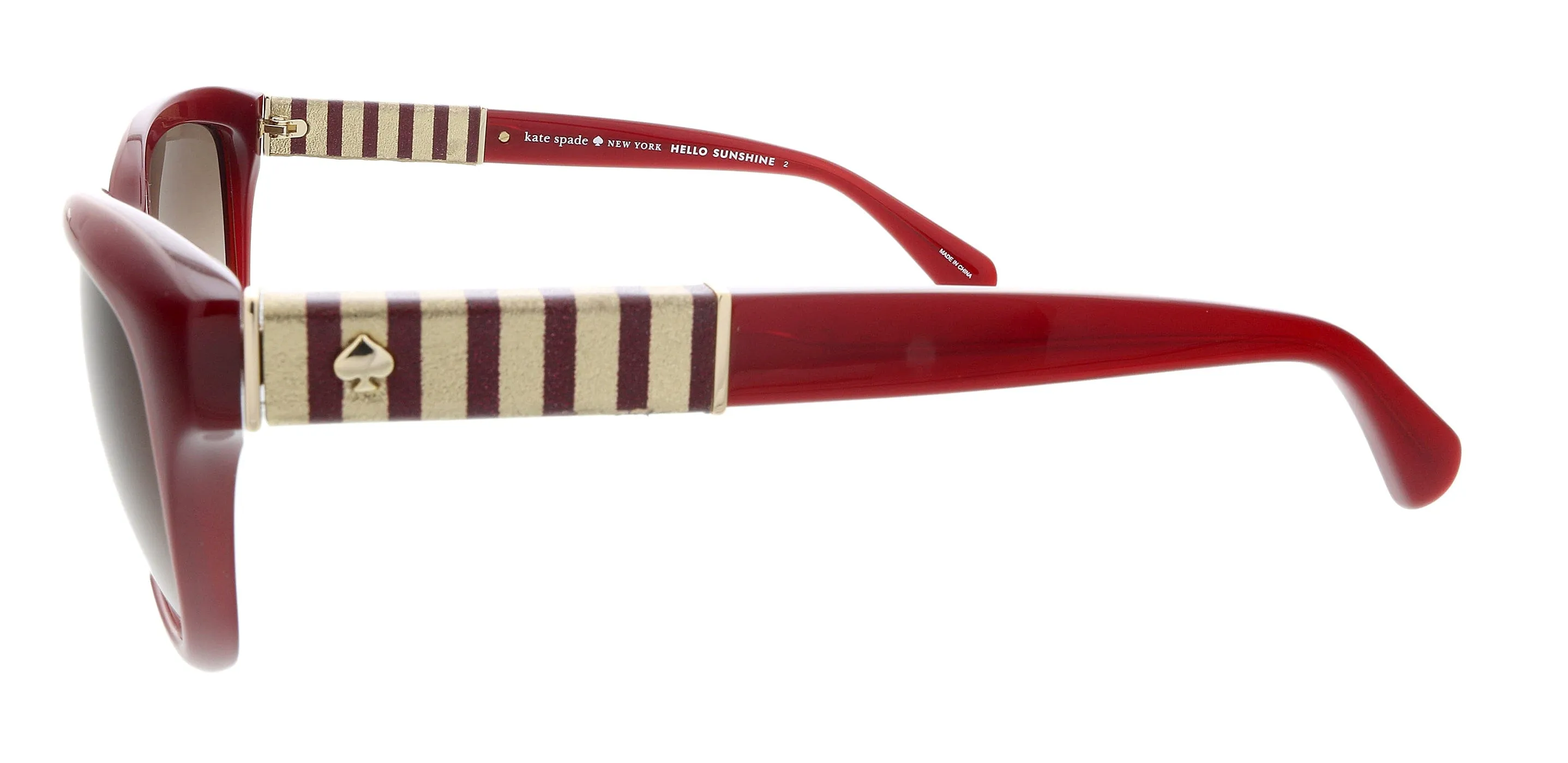 KATE SPADE JOHANNA2S 0LHF HA Burgundy Rectangle Sunglasses