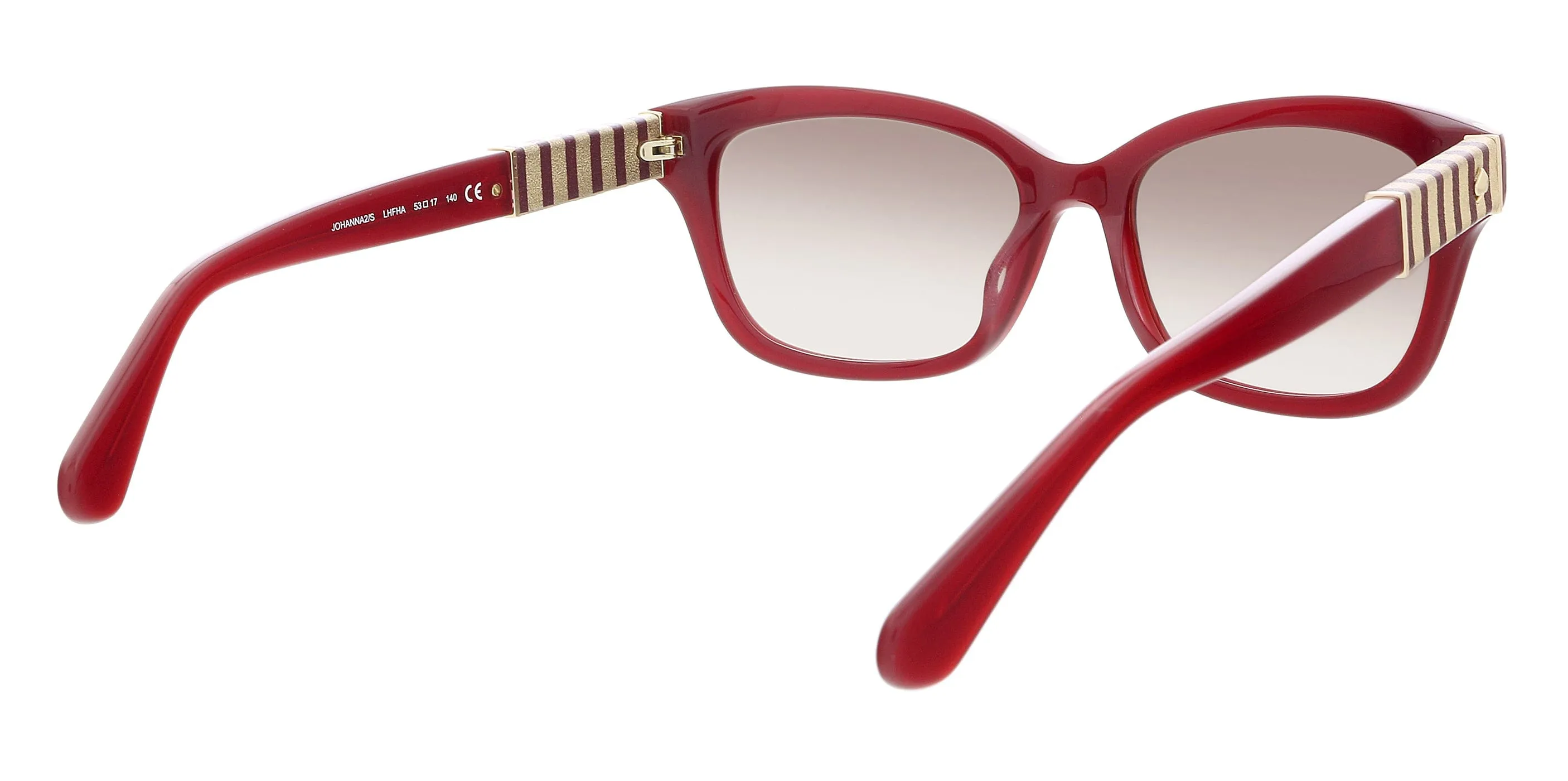 KATE SPADE JOHANNA2S 0LHF HA Burgundy Rectangle Sunglasses