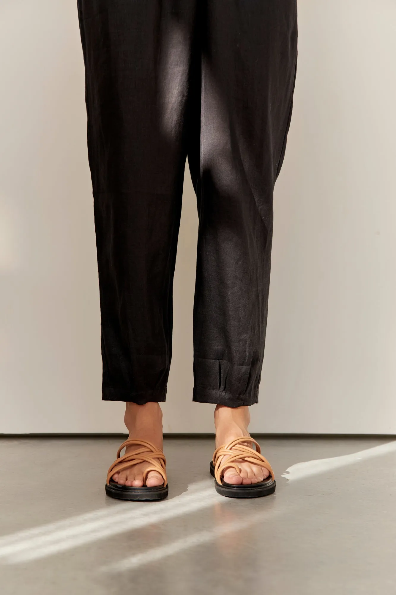 Noosa Linen Pants Black