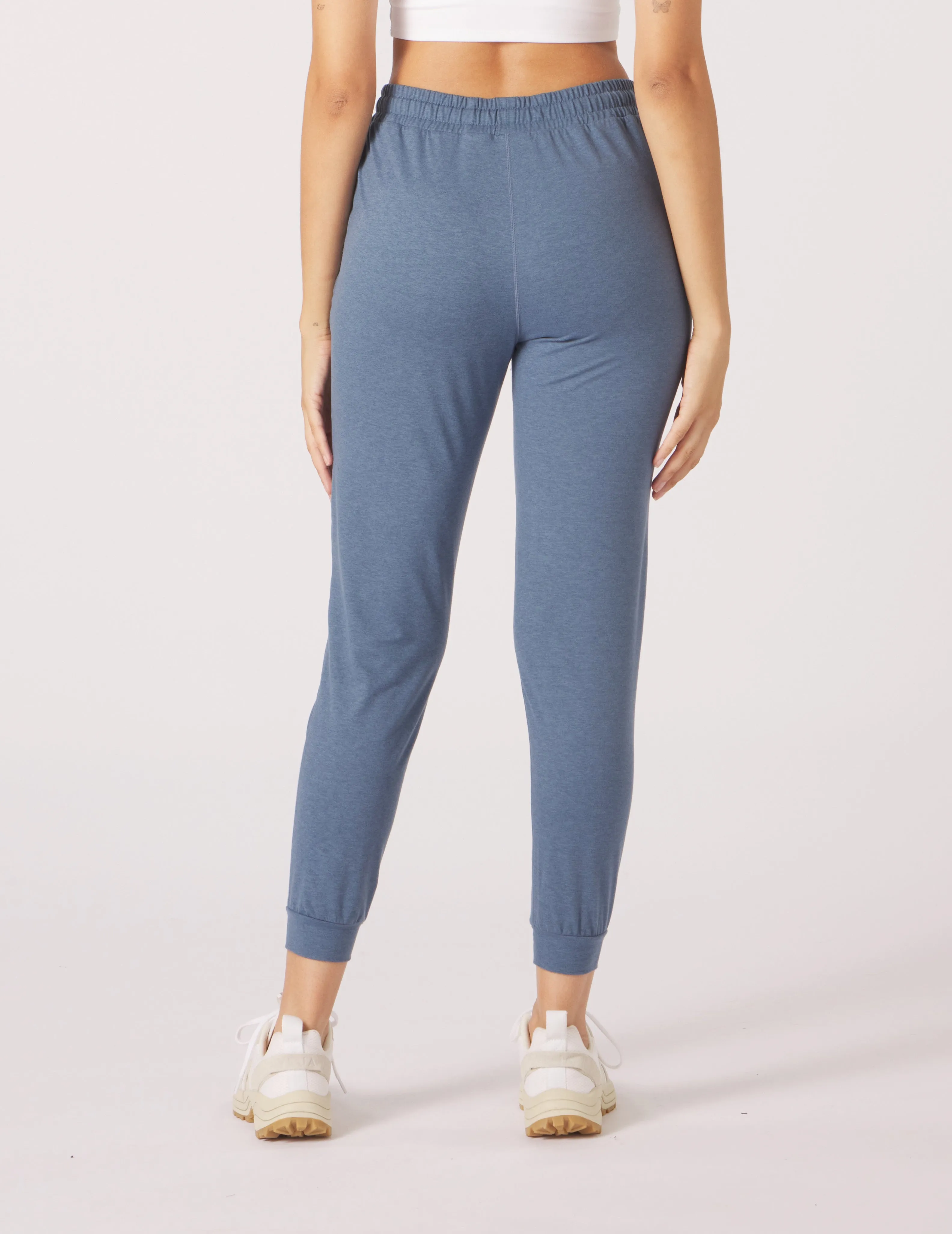 Serene Jogger: Washed Blue Marble