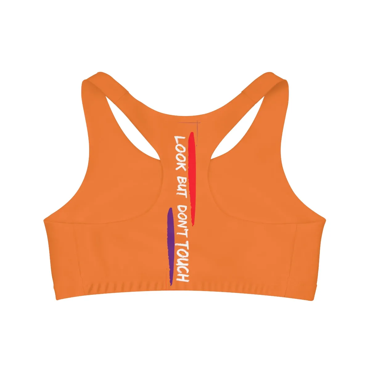 Sports Bra ( Look but don't touch ) Orange