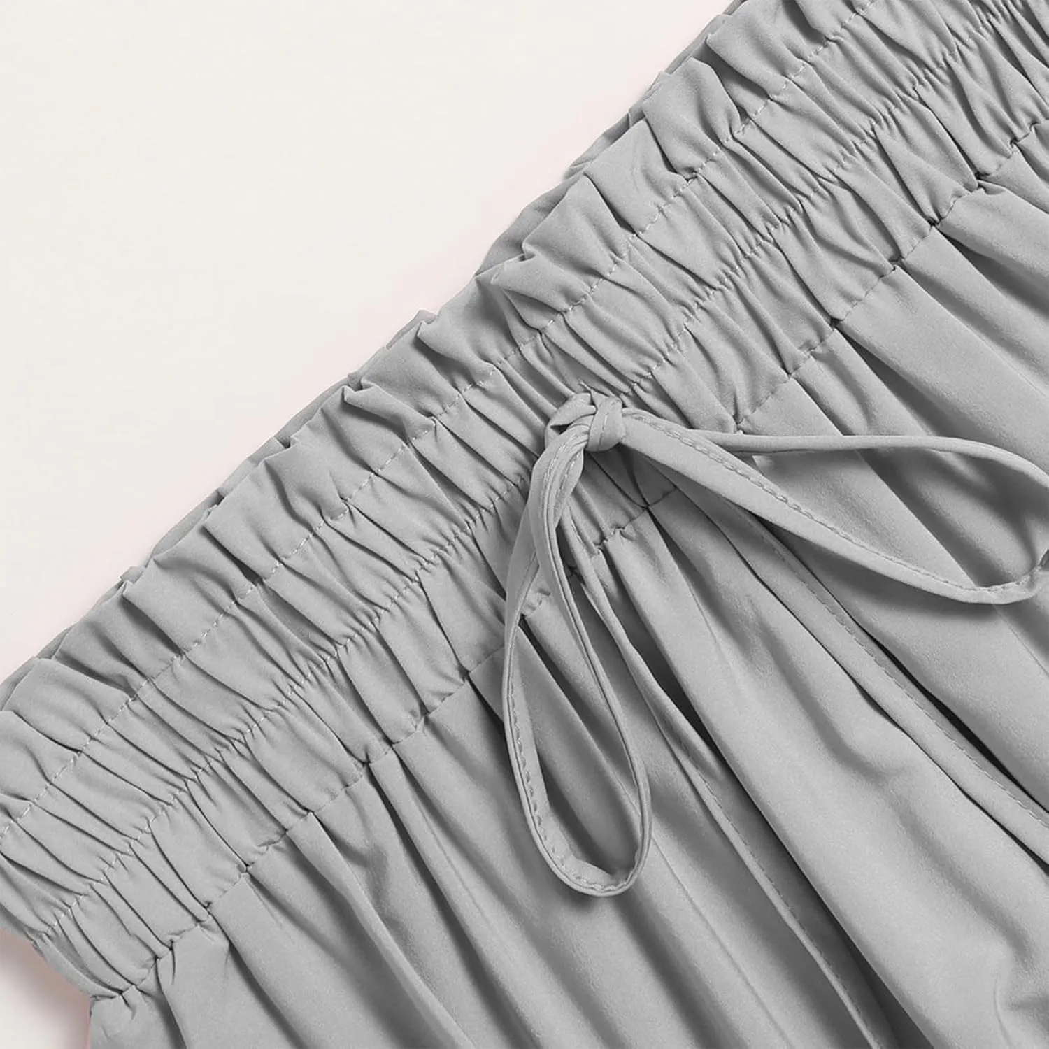 Spring Outfits for Women 2025 Casual Trendy Solid Color Elastic Waist Lightweight Flowy Maxi Skirts, S-XL