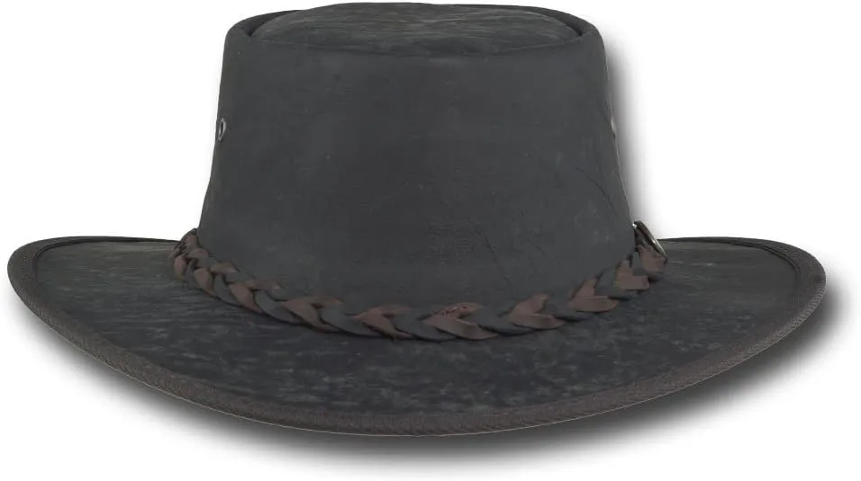 Stonewash Kangaroo Leather Hat - Item 1018