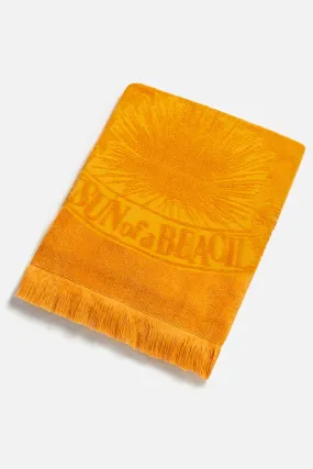 Sunflower | Monochrome Beach Towel