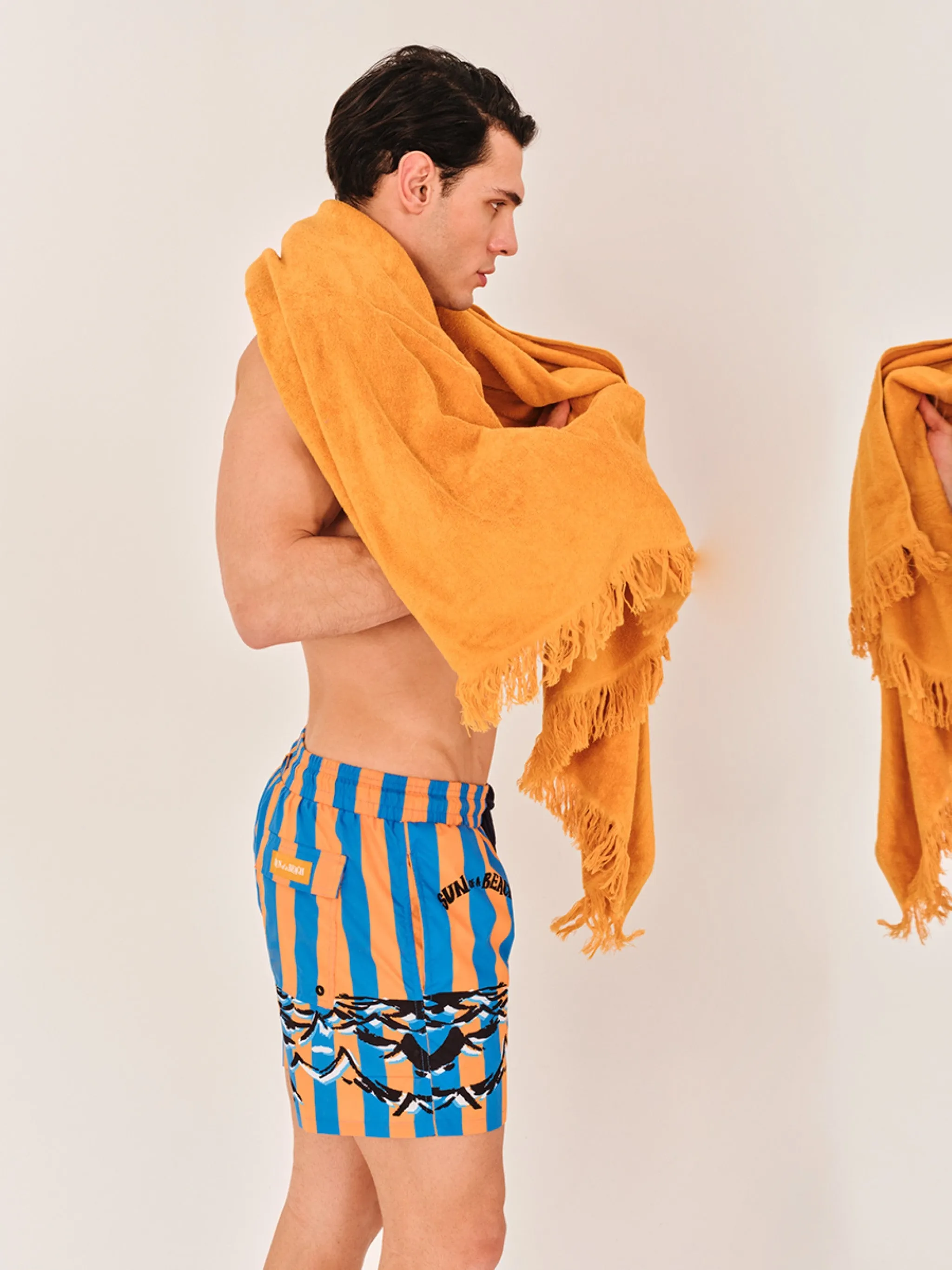 Sunflower | Monochrome Beach Towel