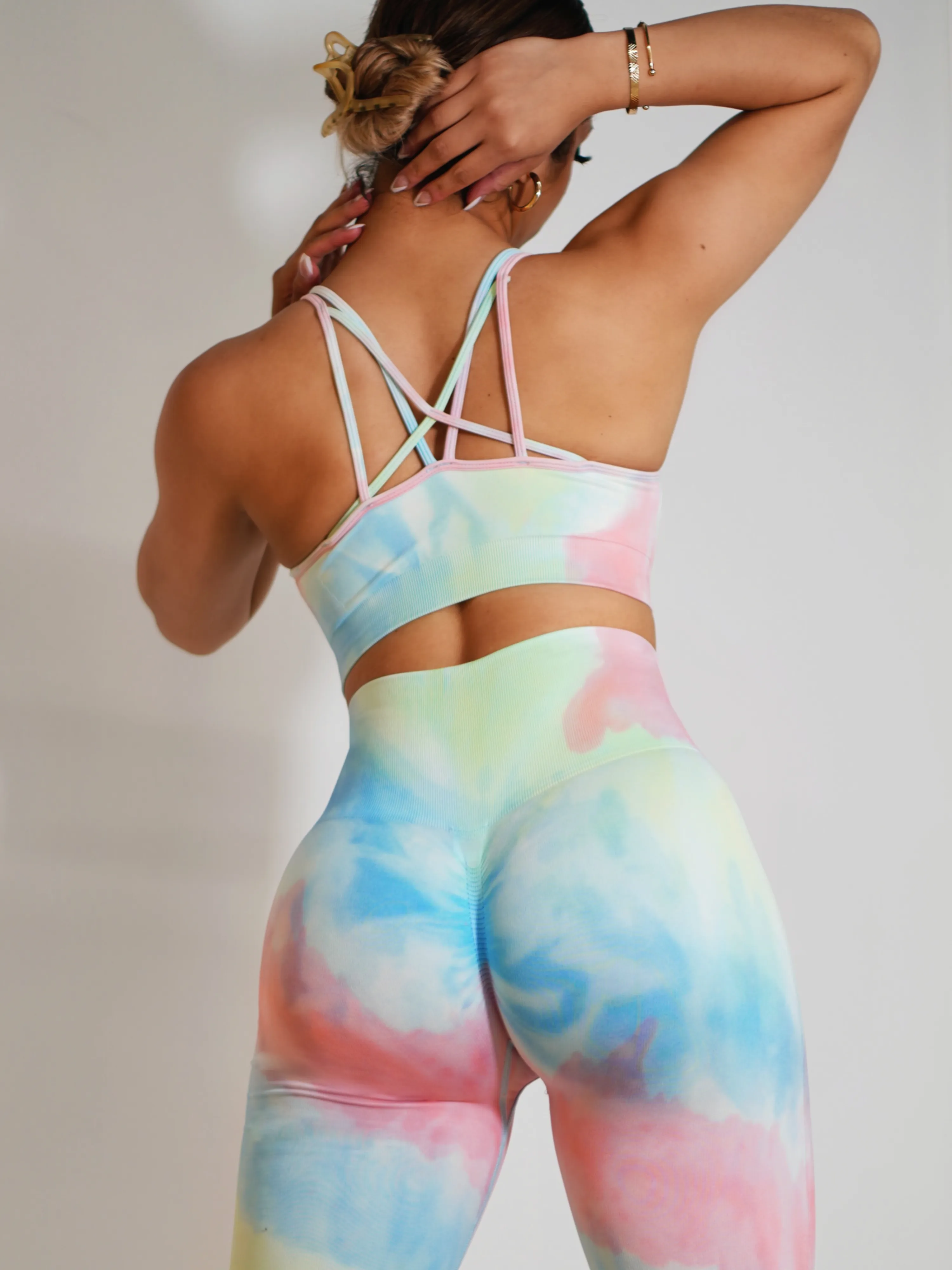 Tie-dye Sports Bra (Morning Color-way)