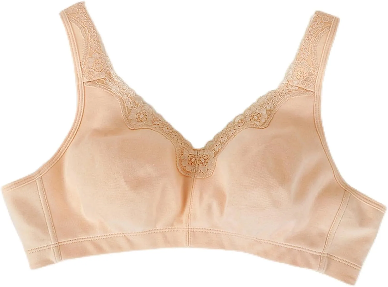 Women Oversized Wireless Sports Bra Breathable Everyday Comfort Cotton Bra No Underwear Active Yoga Sports Bras