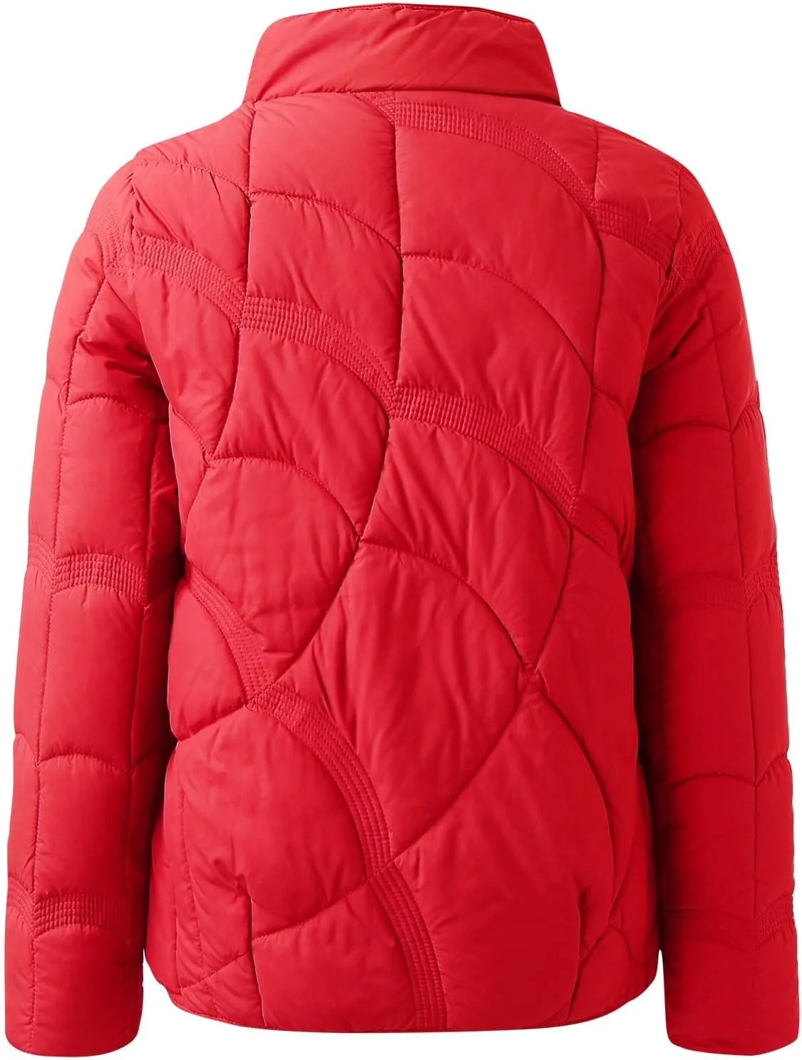 Womens Long Puffer Coat Packable Down Coat Ultralight Parkas Jacket Plus Size Zip Up Thicken Hooded Padded Coat