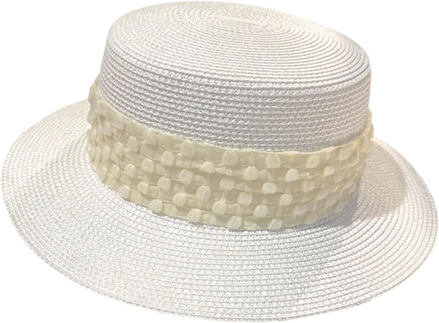 Women's White Sun Hat Adjustable - Outdoor Swim Beach Pool Hat Wide Brim Summer Sun Protection Sun Hats
